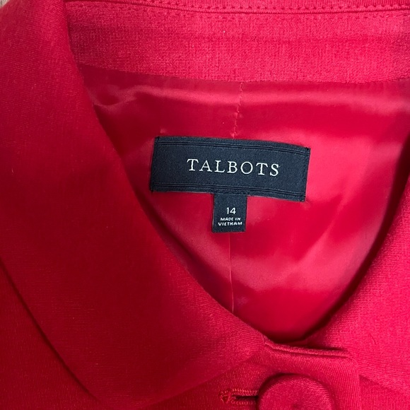 Talbot’s Red Scallop Ponte Jacket - Picture 5 of 12